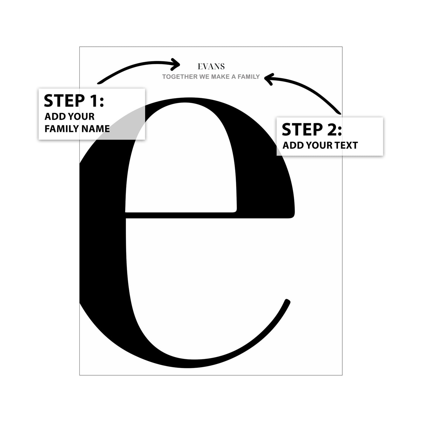 Letter E - Name