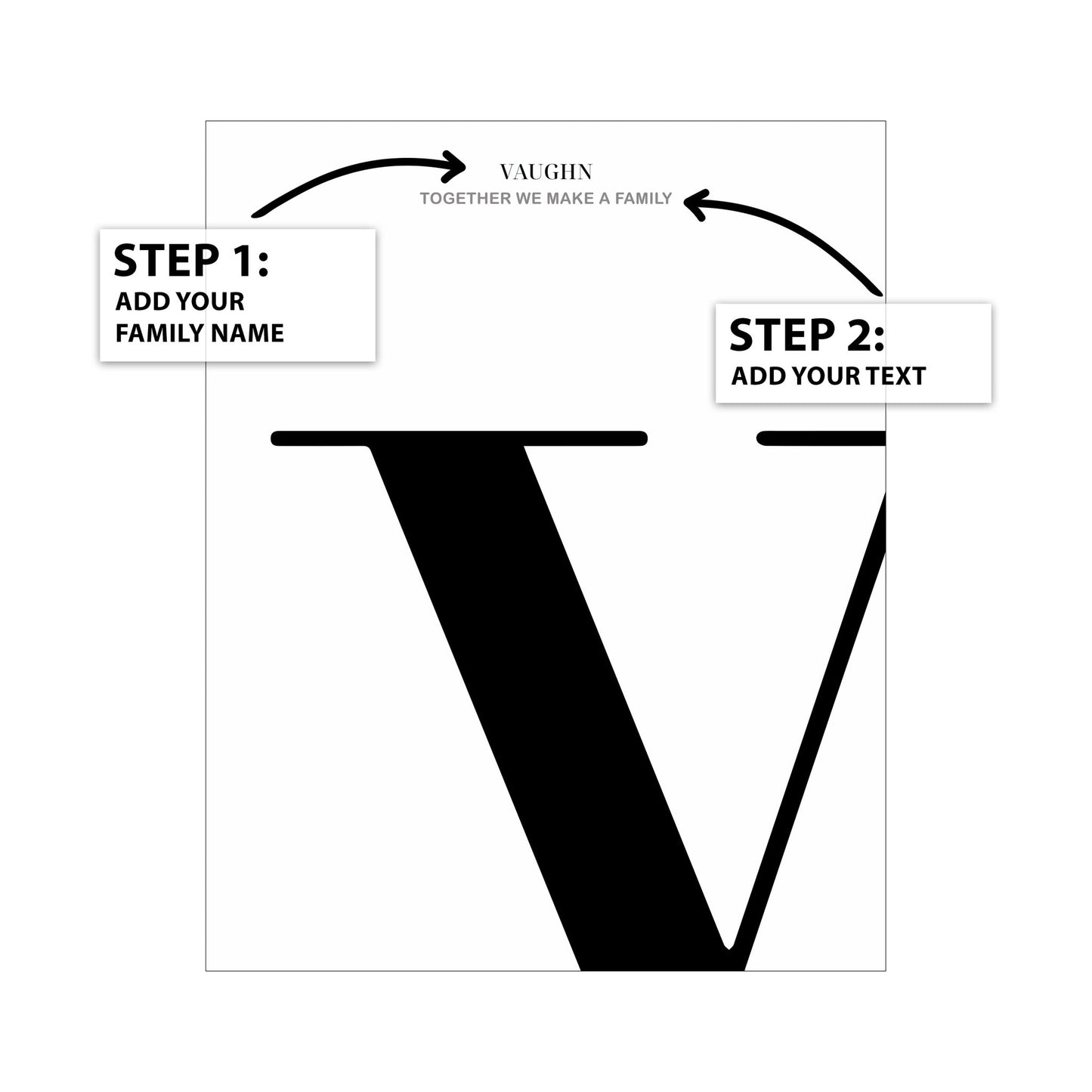 Letter V - Name