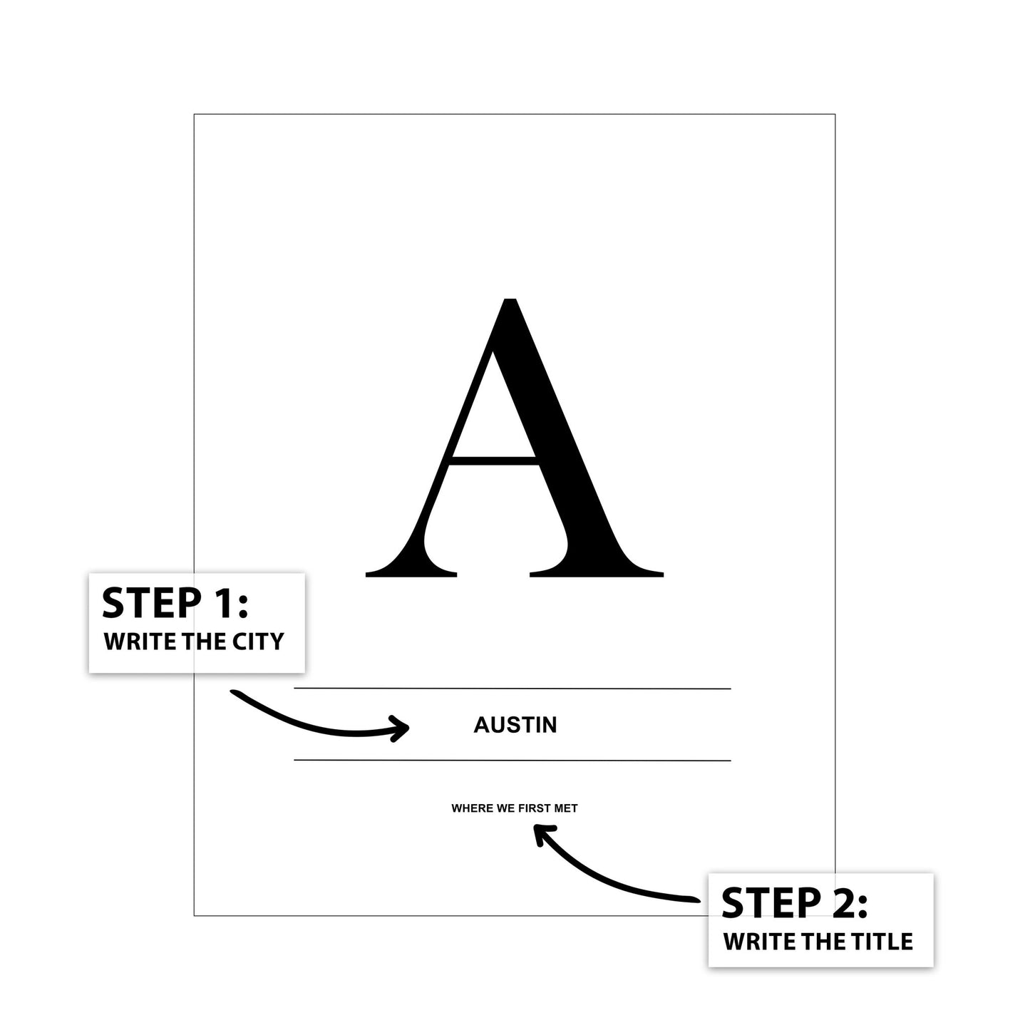 Letter A - City