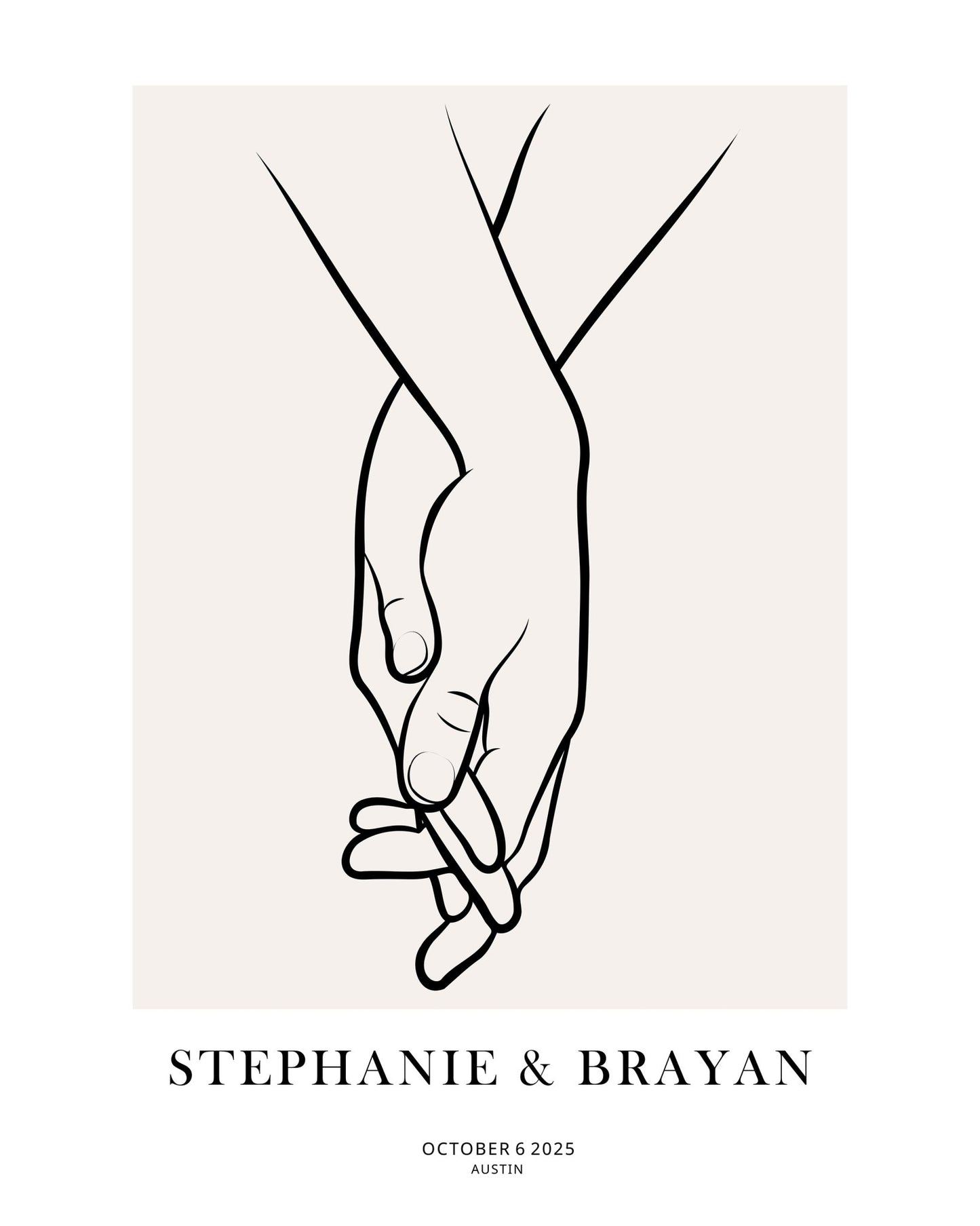 Customized Holding Hands No1