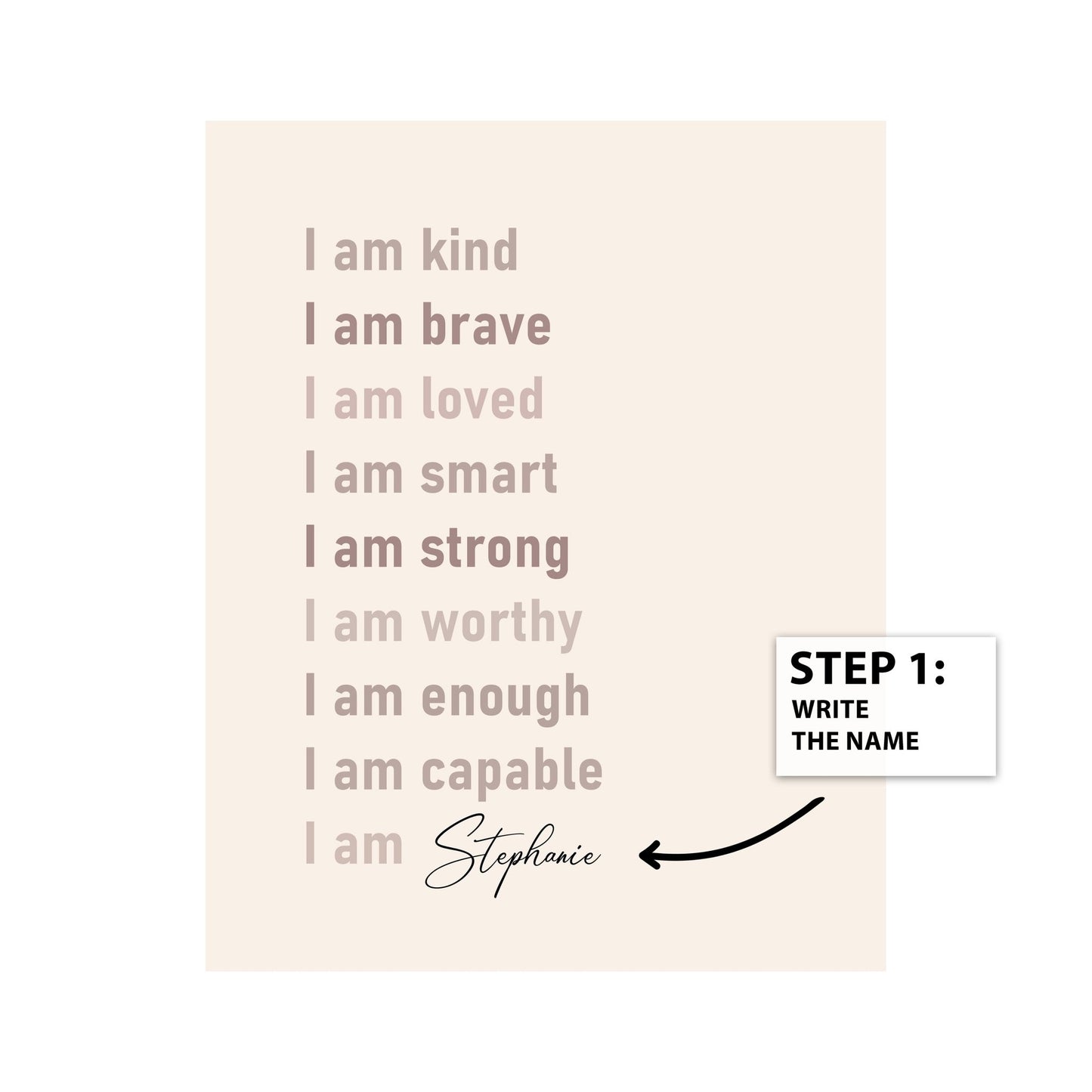 Customized Positive Affirmations No1