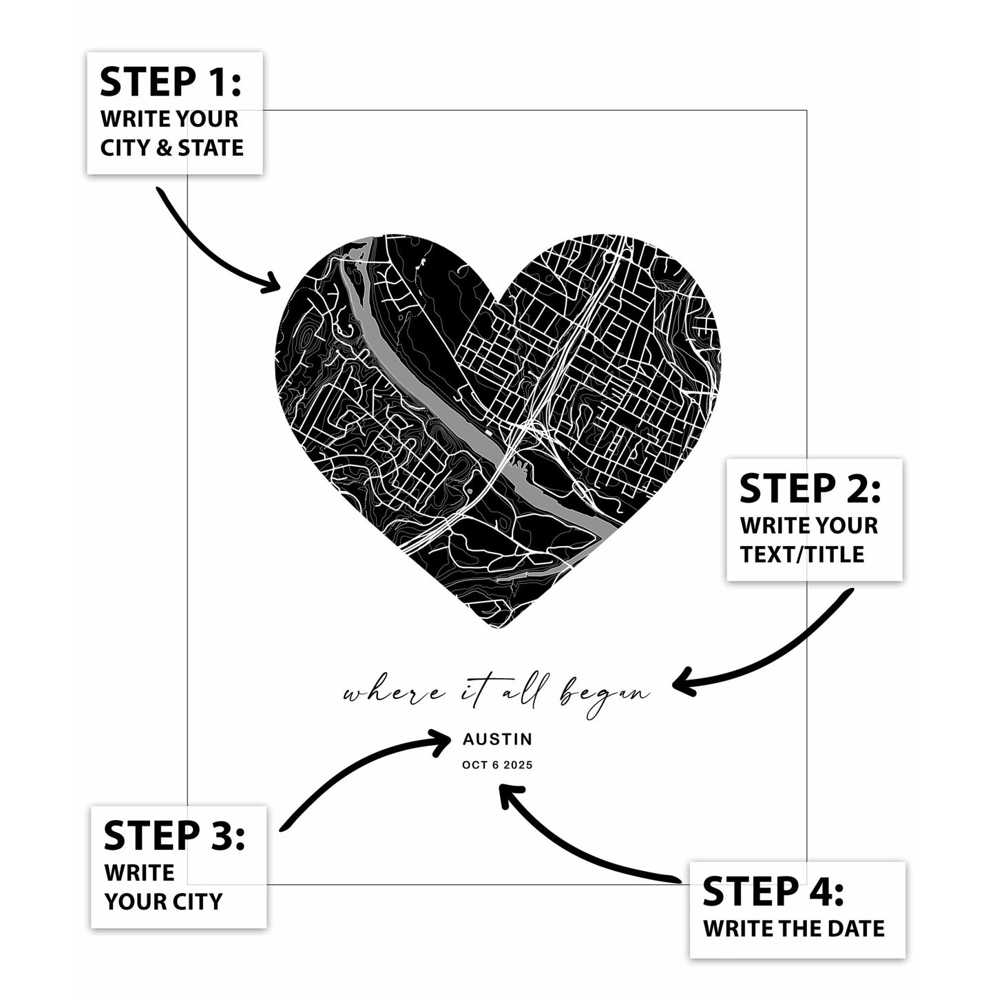 Heart City Map No1