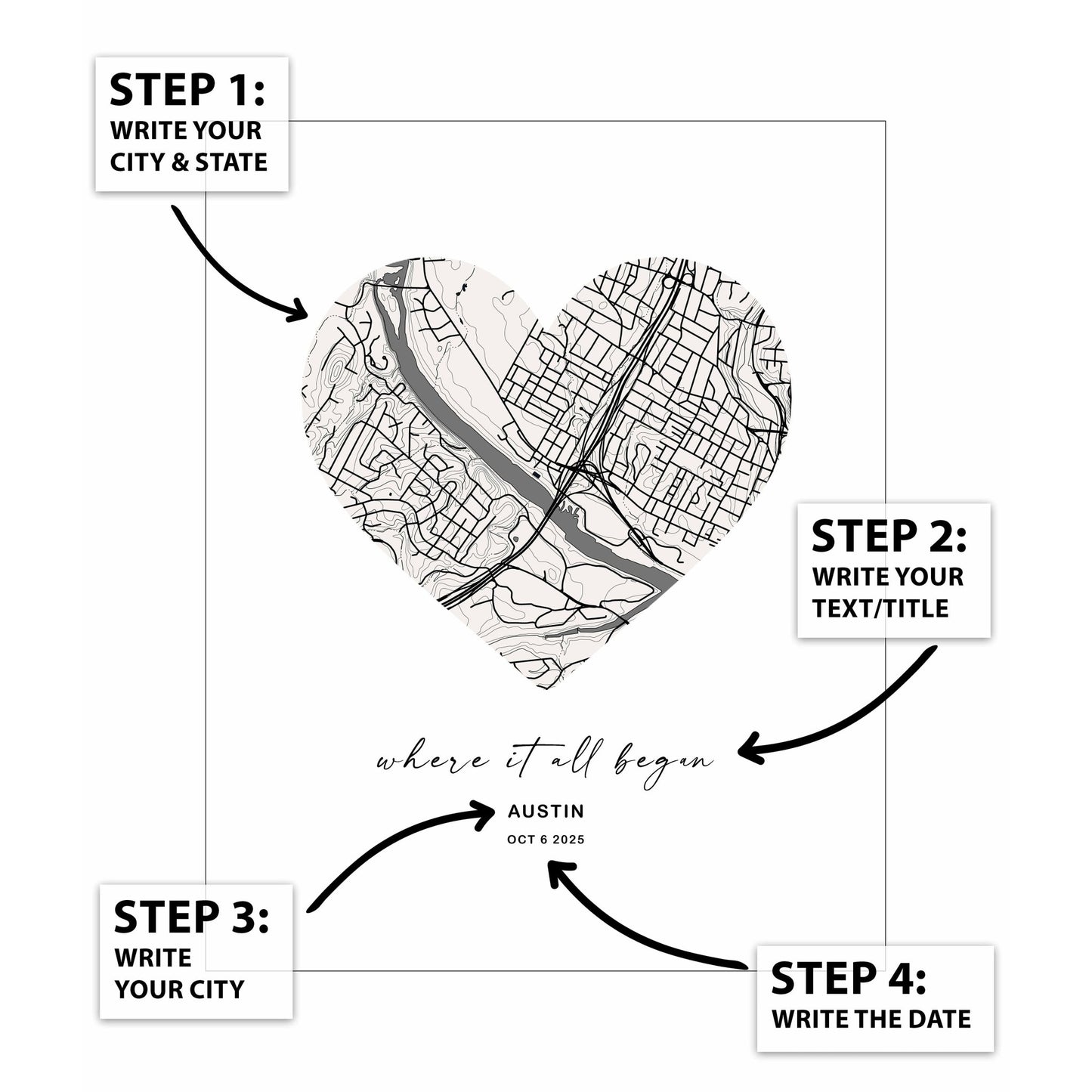 Heart City Map No2