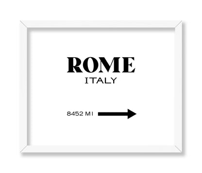 Rome Italy Sign