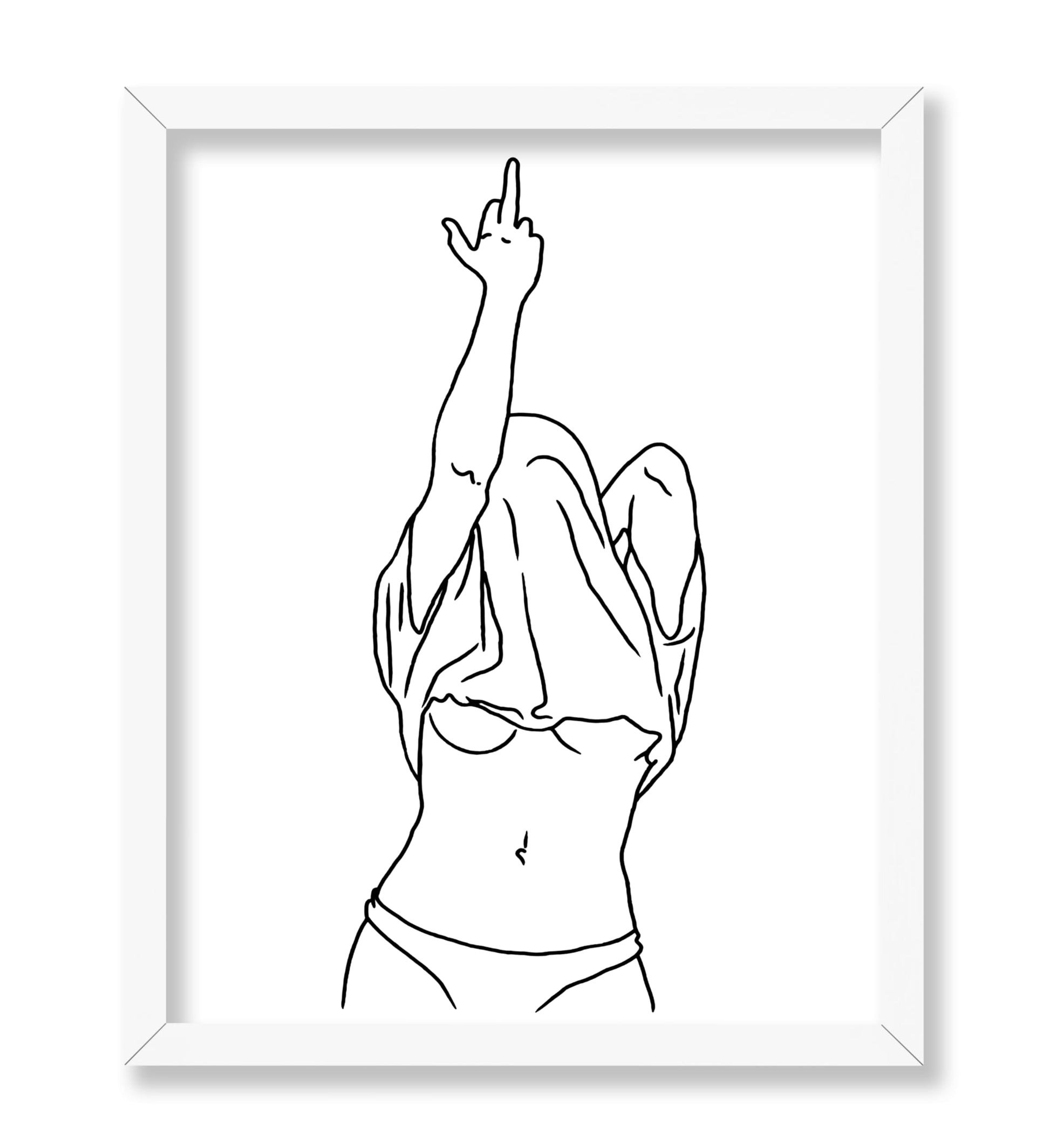 Woman Middle Finger No1