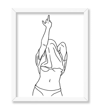 Woman Middle Finger No1