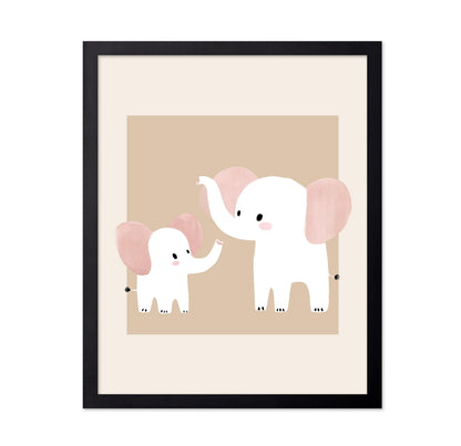 Mommy and Baby Elephant