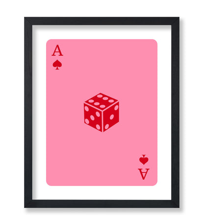 Pink Dice Ace of Spades