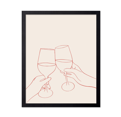 Cheers Line Drawing No2