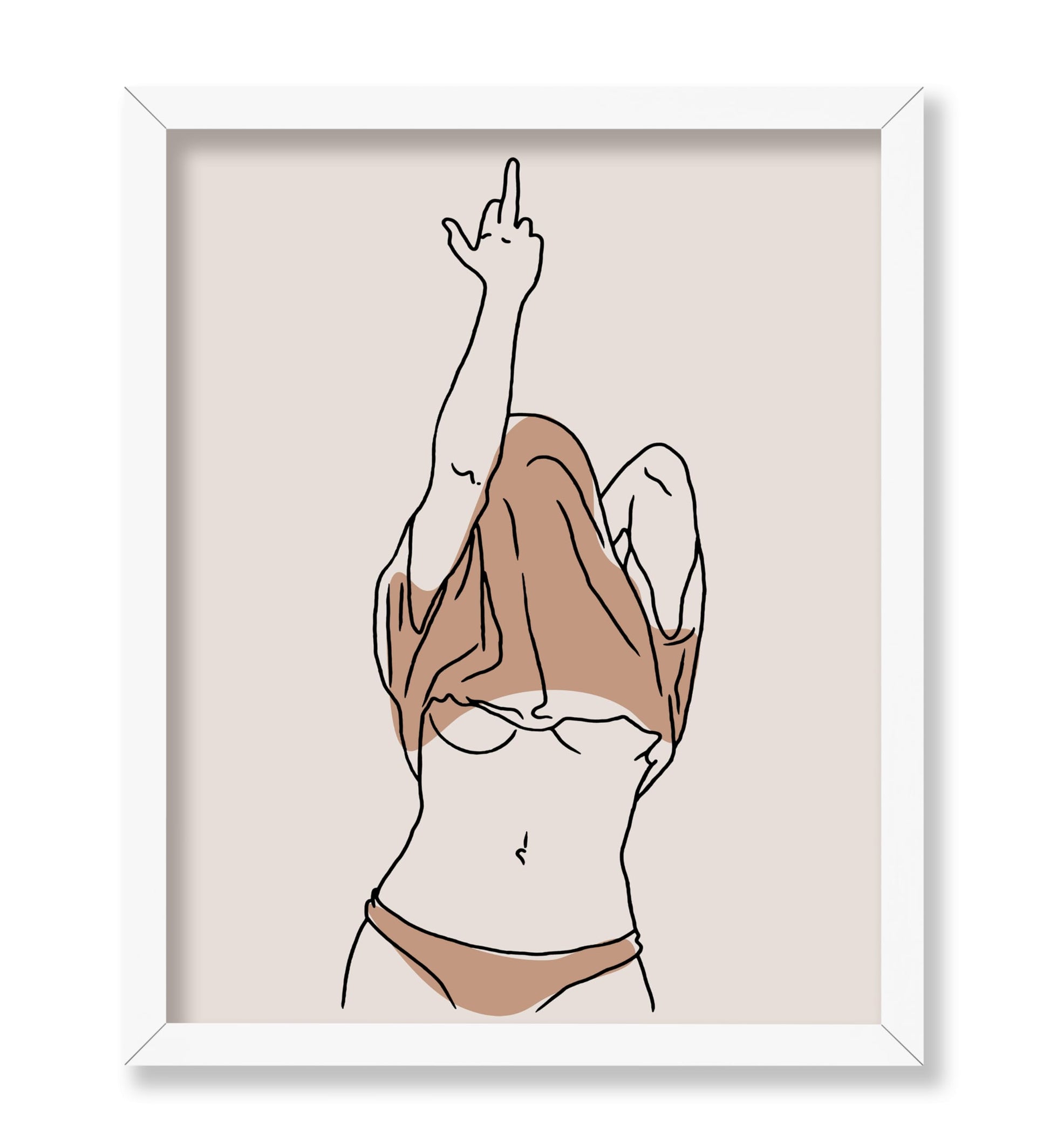 Woman Middle Finger No4