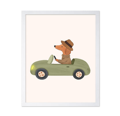 Dog Driving Car