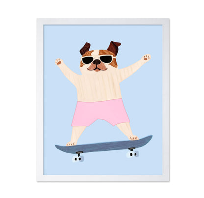 Skateboarding Dog