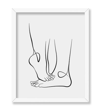 Couple's Feet Outline