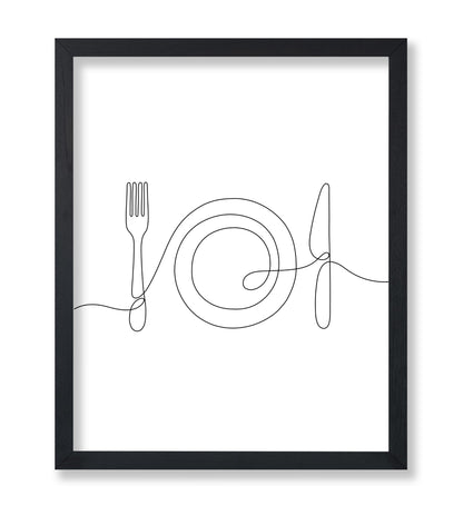 Cutlery Line Drawing