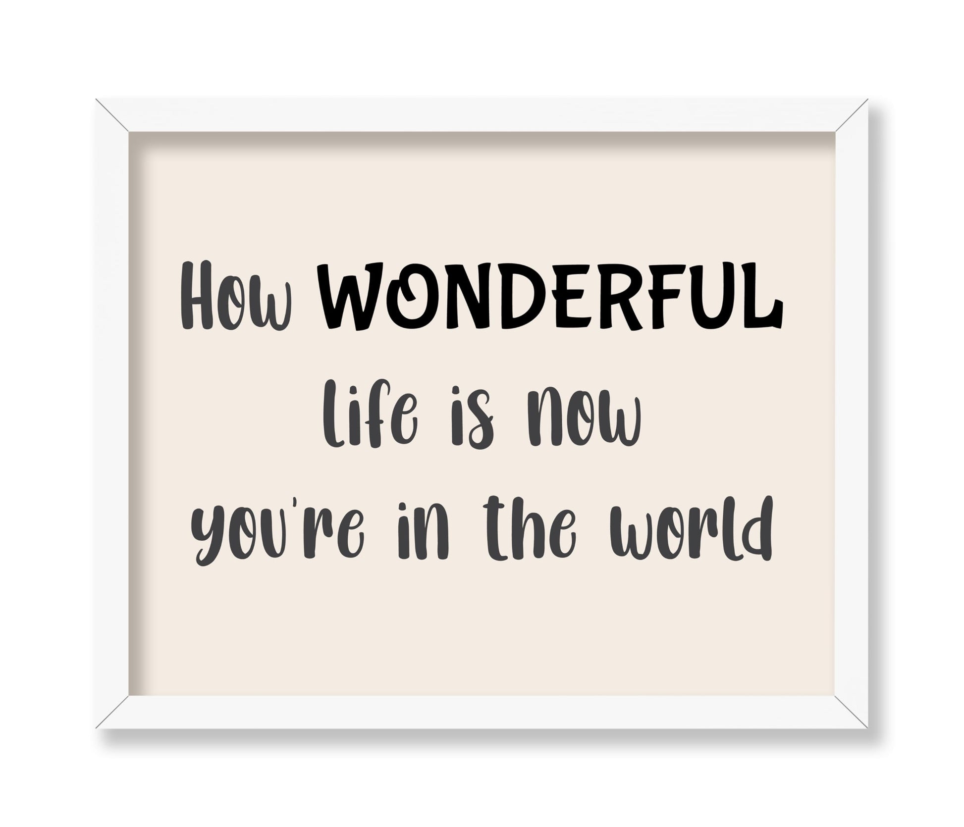 How Wonderful Life Is