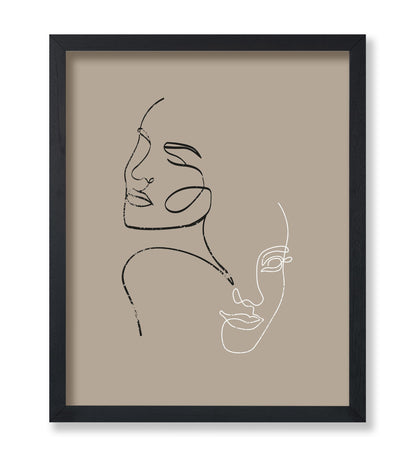 One Line Women Faces