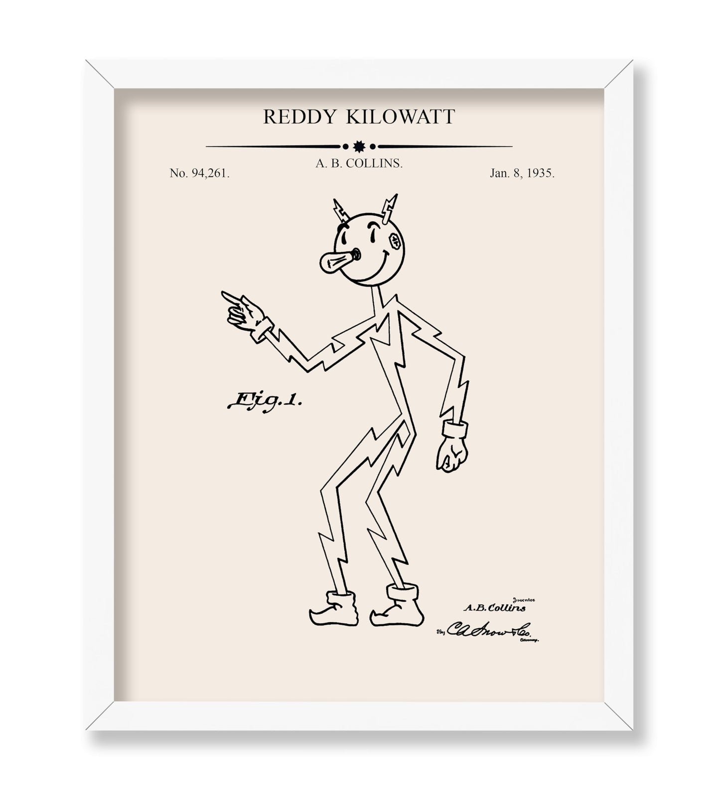 Reddy Kilowatt Blueprint