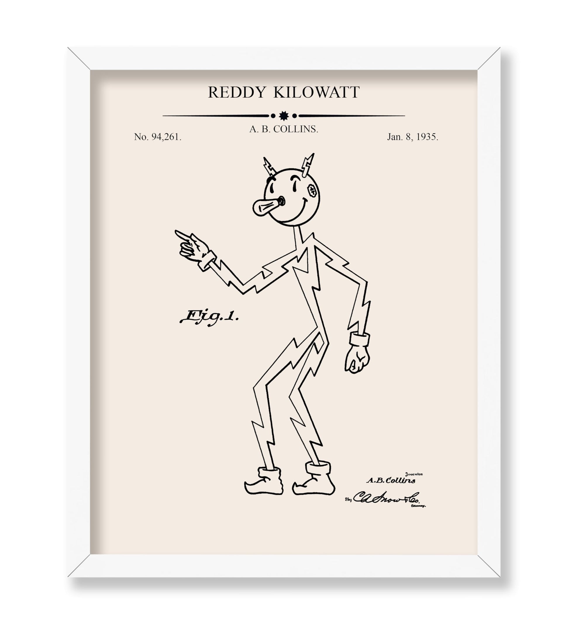 Reddy Kilowatt Blueprint