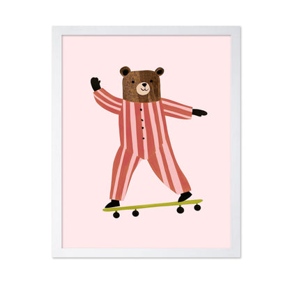 Skateboarding Bear