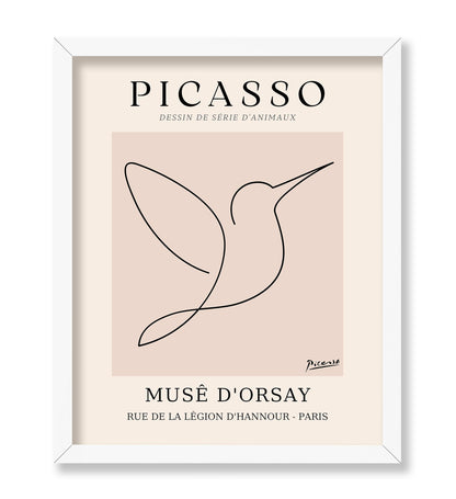 Picasso - One Line Hummingbird Drawing