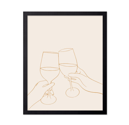 Cheers Line Drawing No3