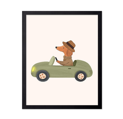 Dog Driving Car