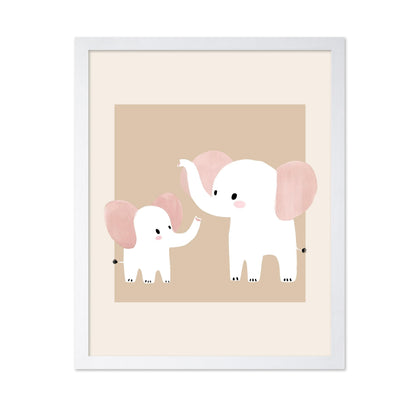 Mommy and Baby Elephant