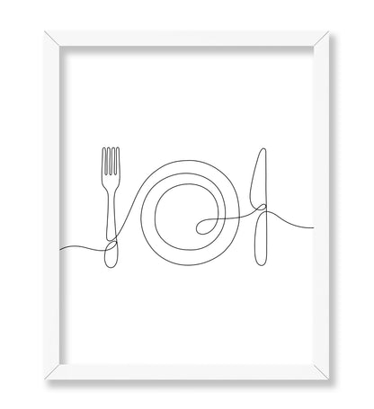 Cutlery Line Drawing
