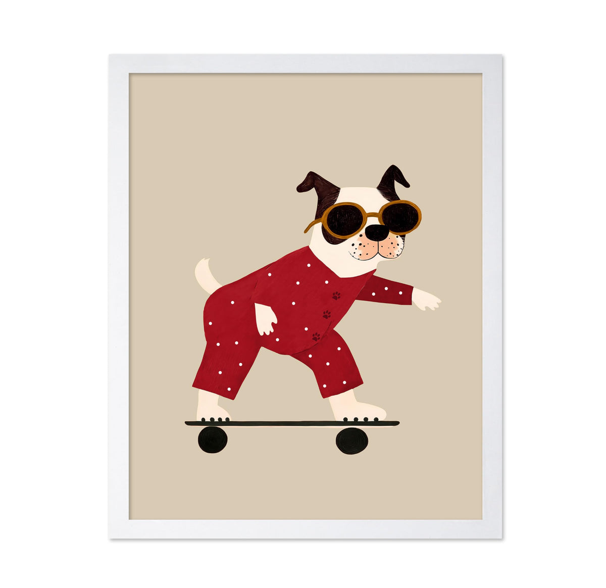 Skateboarding Dog No2
