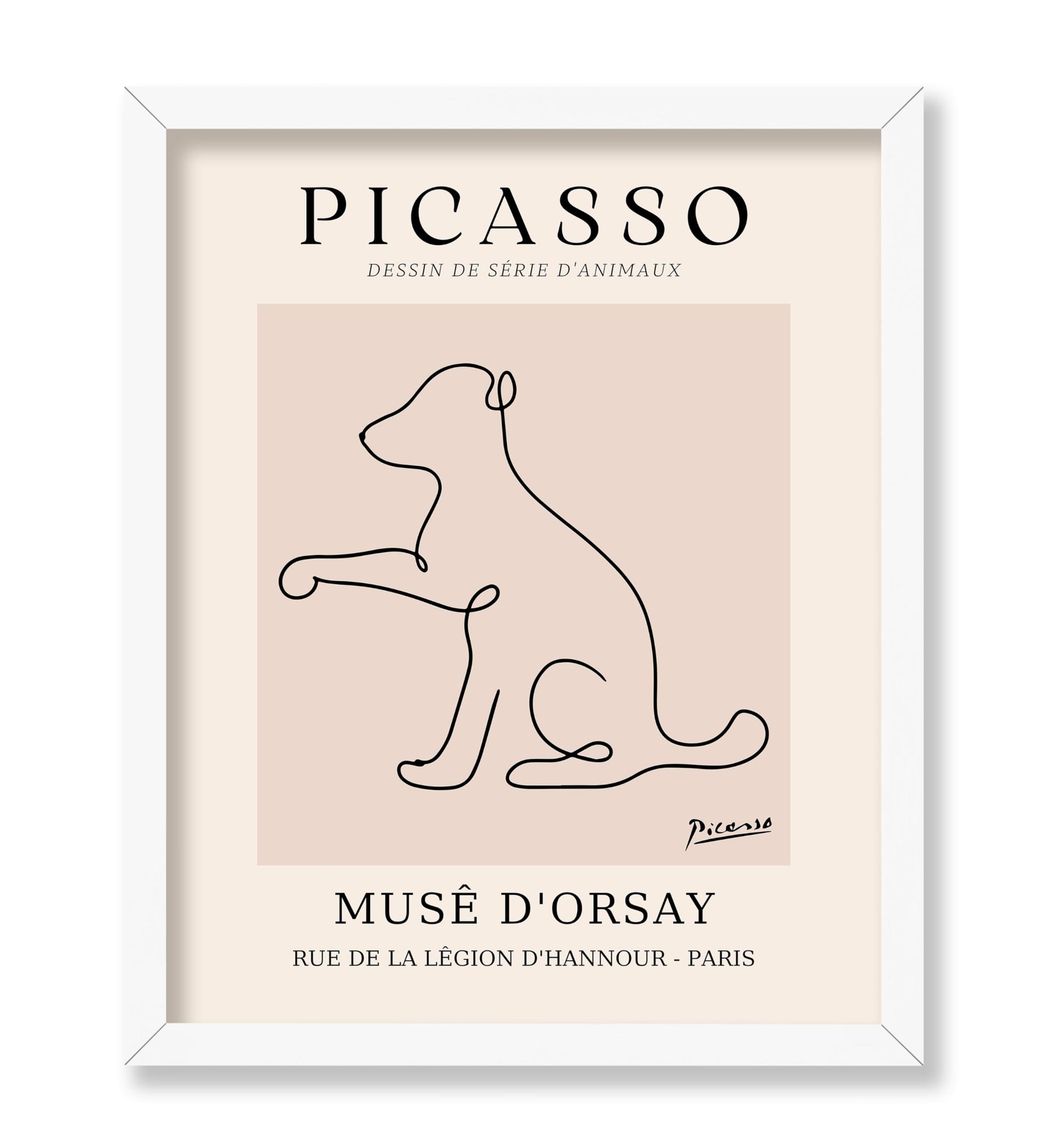 Picasso - One Line Dog Drawing