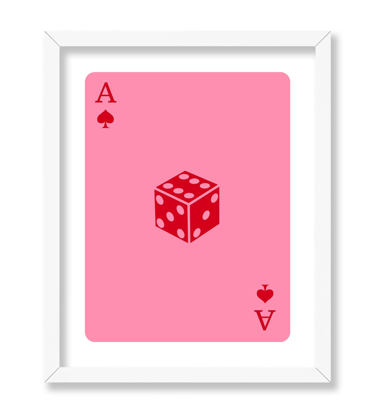 Pink Dice Ace of Spades