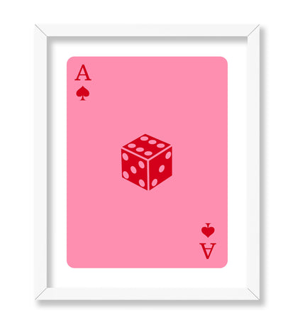 Pink Dice Ace of Spades