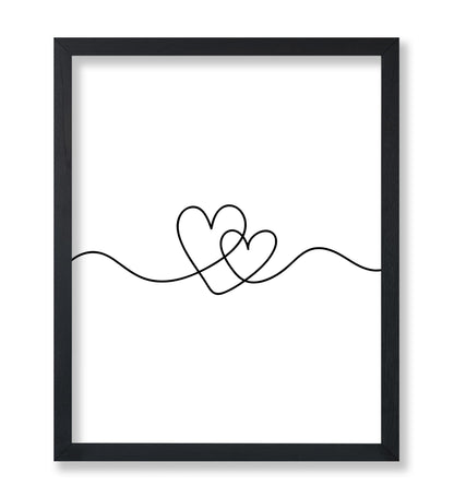 Continuous Line Hearts