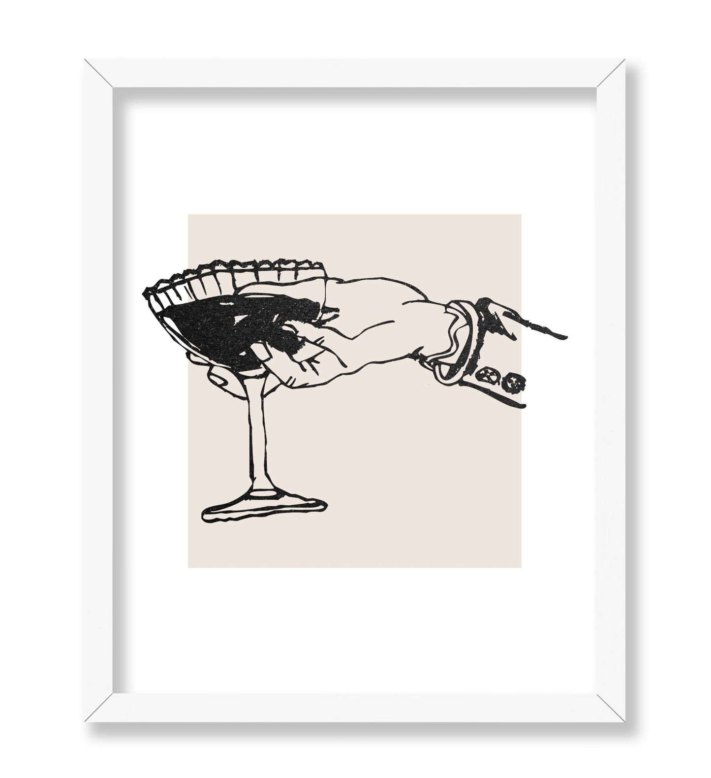 Wine on Hand Sketch