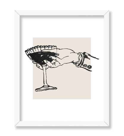 Wine on Hand Sketch