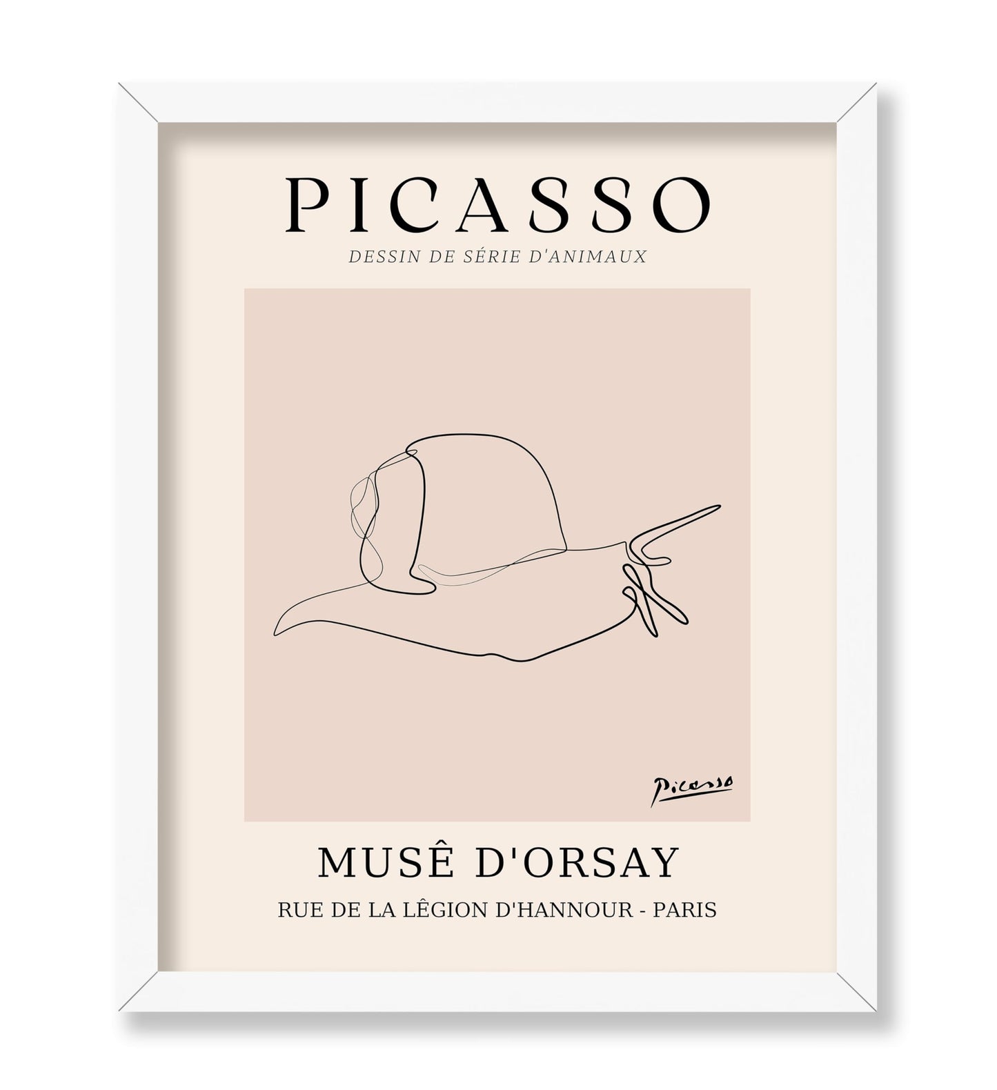 Picasso - One Line Snail Drawing