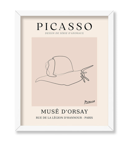 Picasso - One Line Snail Drawing