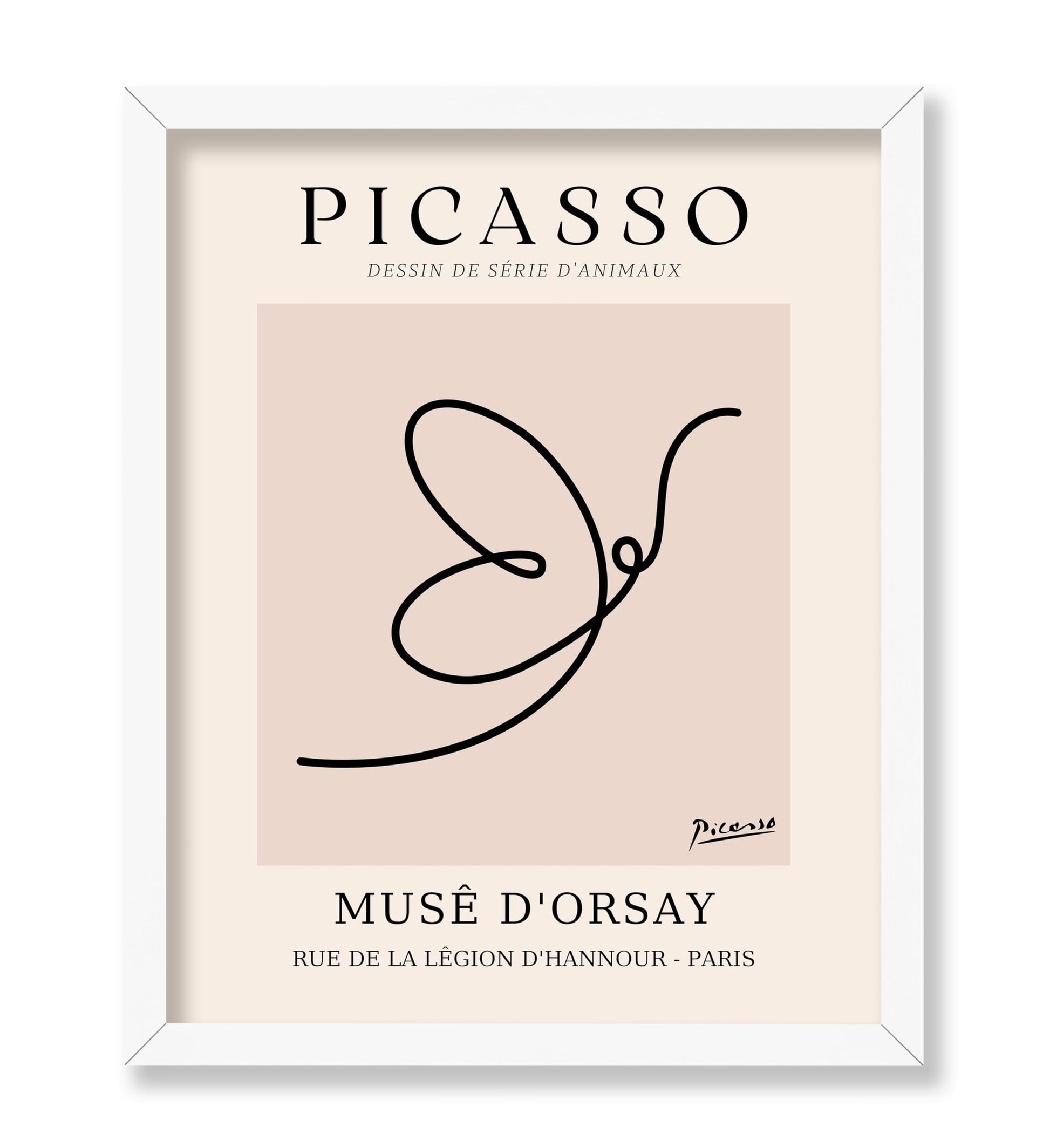 Picasso - One Line Butterfly Drawing