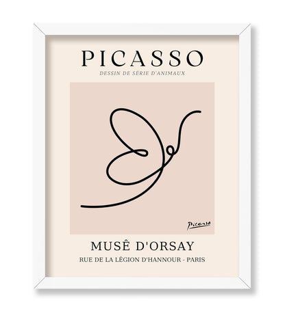 Picasso - One Line Butterfly Drawing