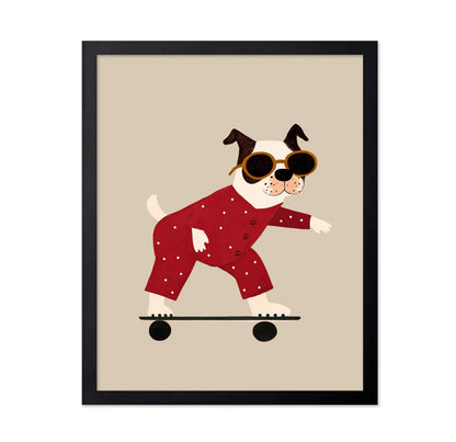 Skateboarding Dog No2