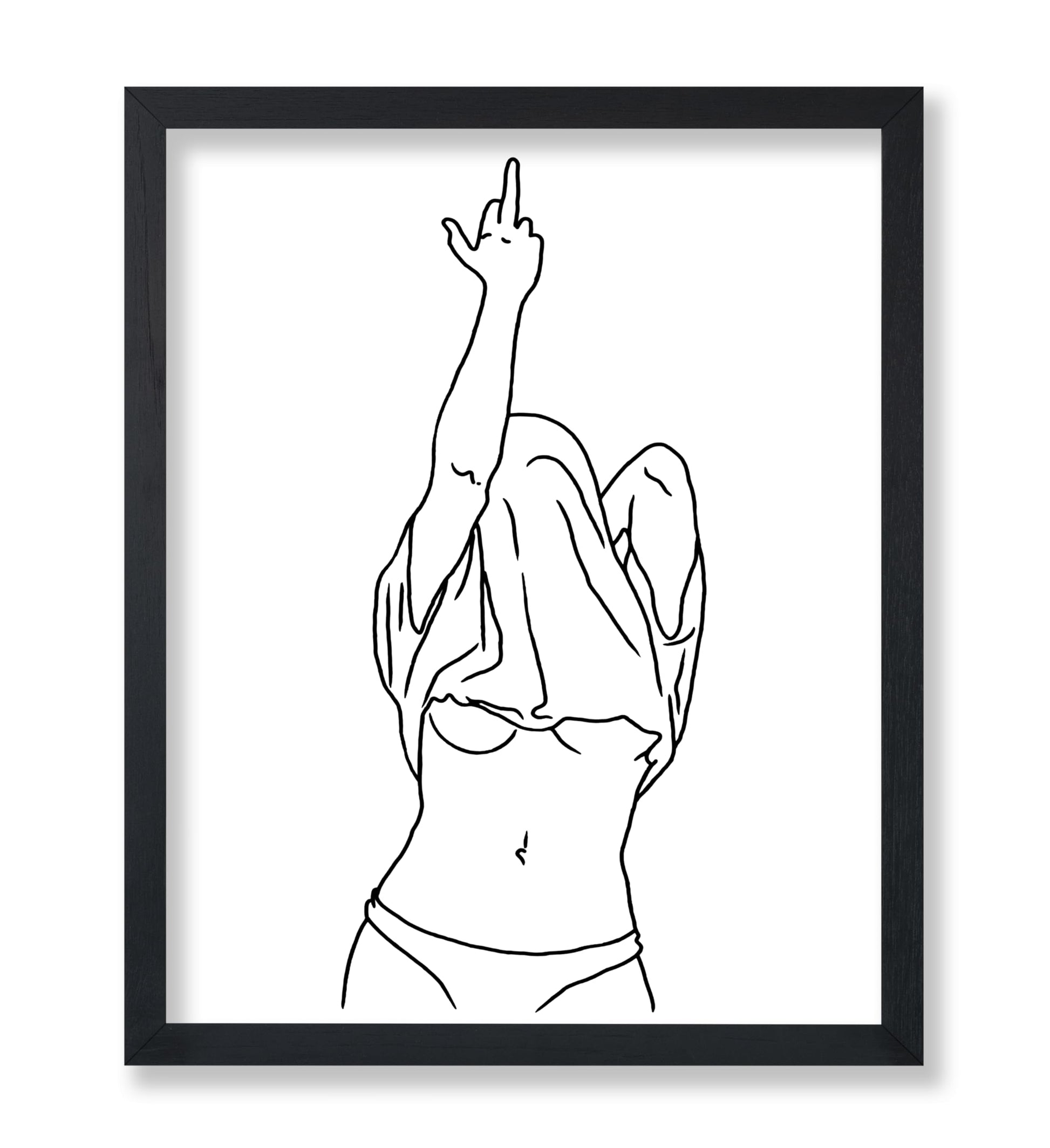 Woman Middle Finger No1
