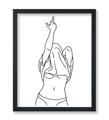 Woman Middle Finger No1