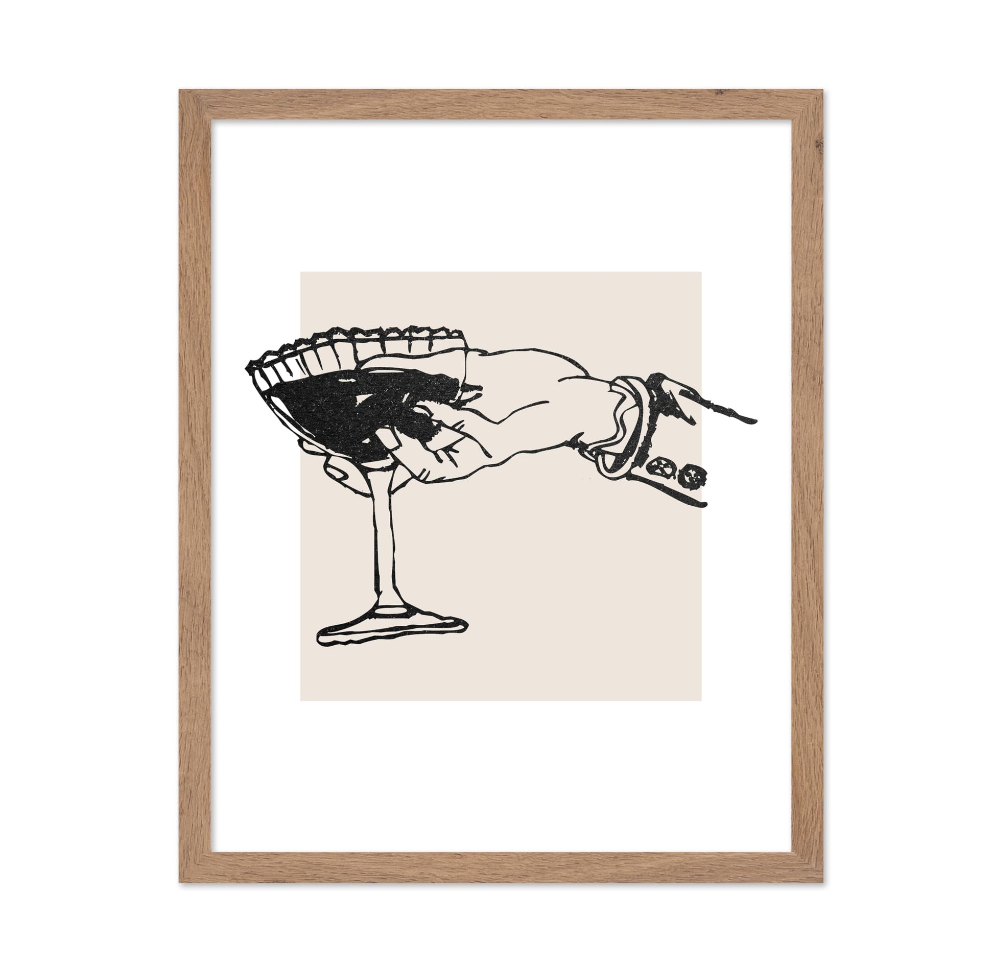 Wine on Hand Sketch
