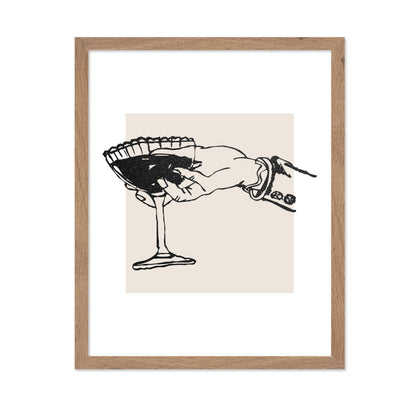 Wine on Hand Sketch