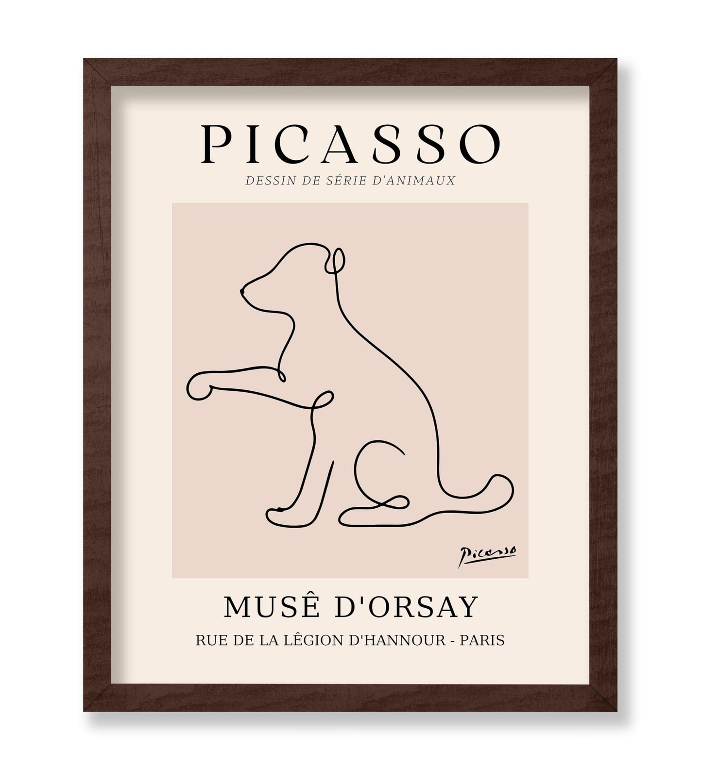 Picasso - One Line Dog Drawing