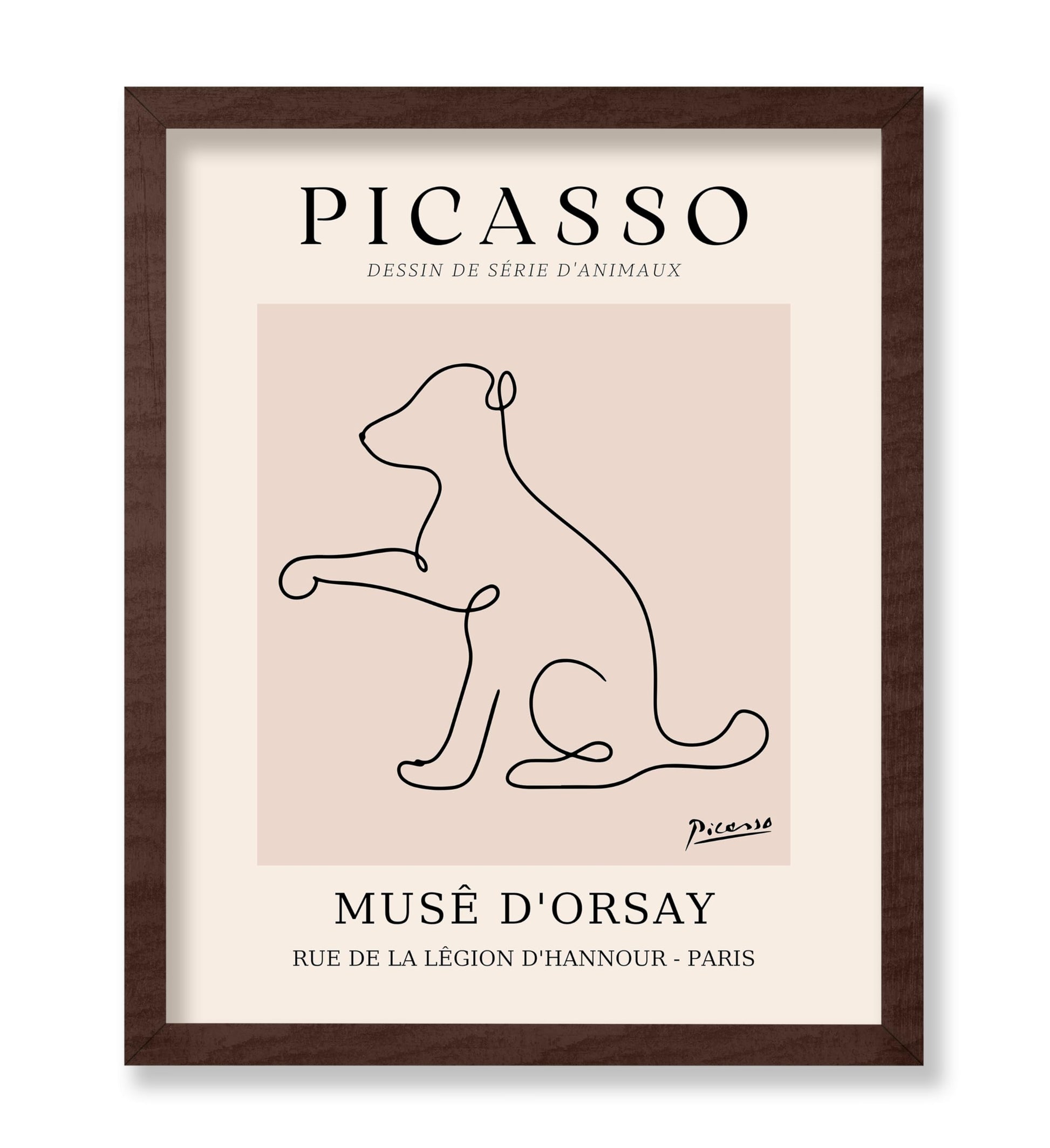 Picasso - One Line Dog Drawing