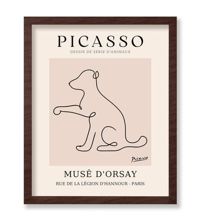 Picasso - One Line Dog Drawing
