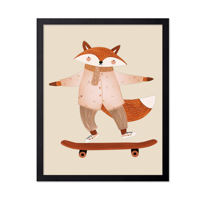 Skateboarding Fox
