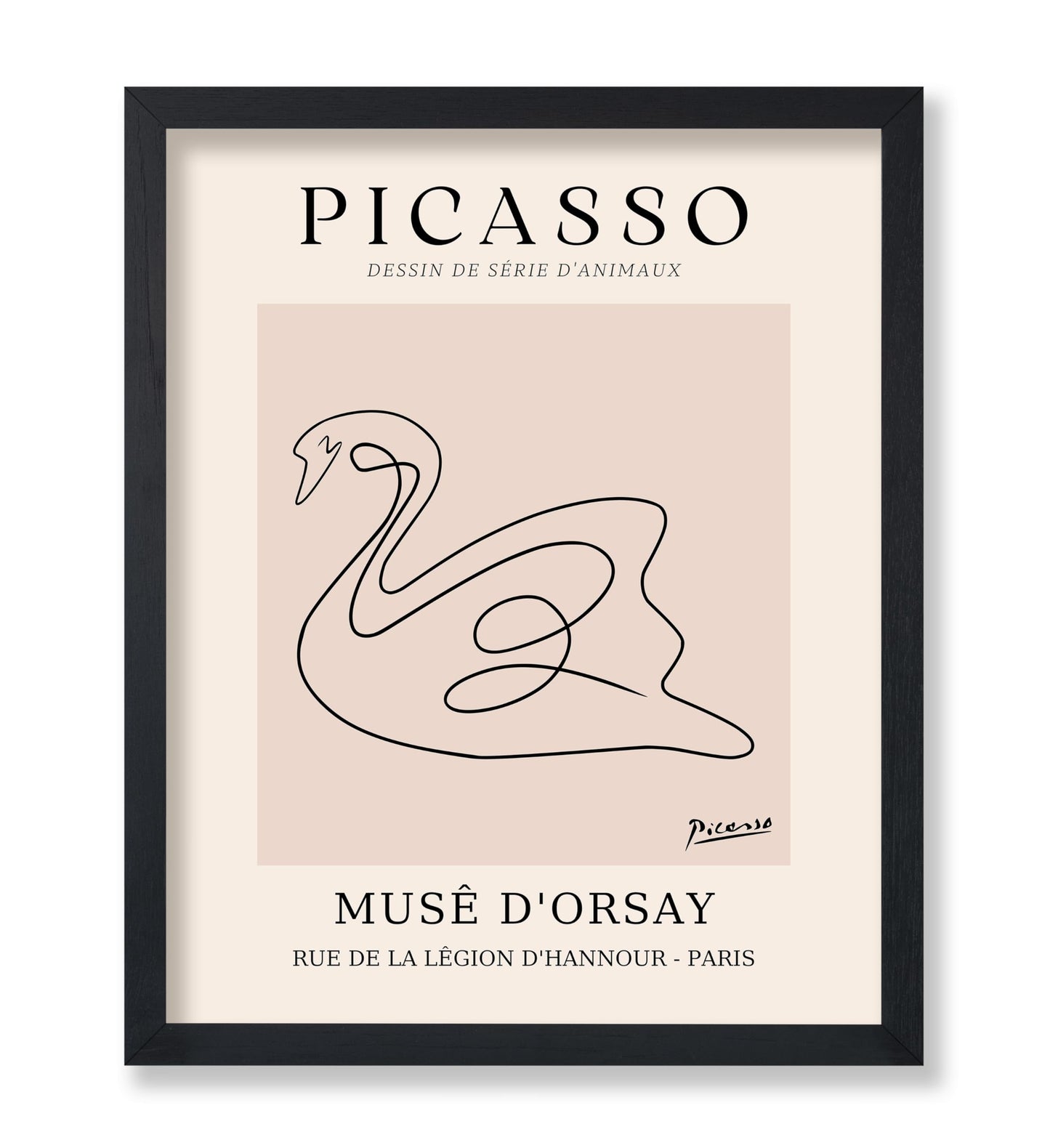 Picasso - One Line Swan Drawing