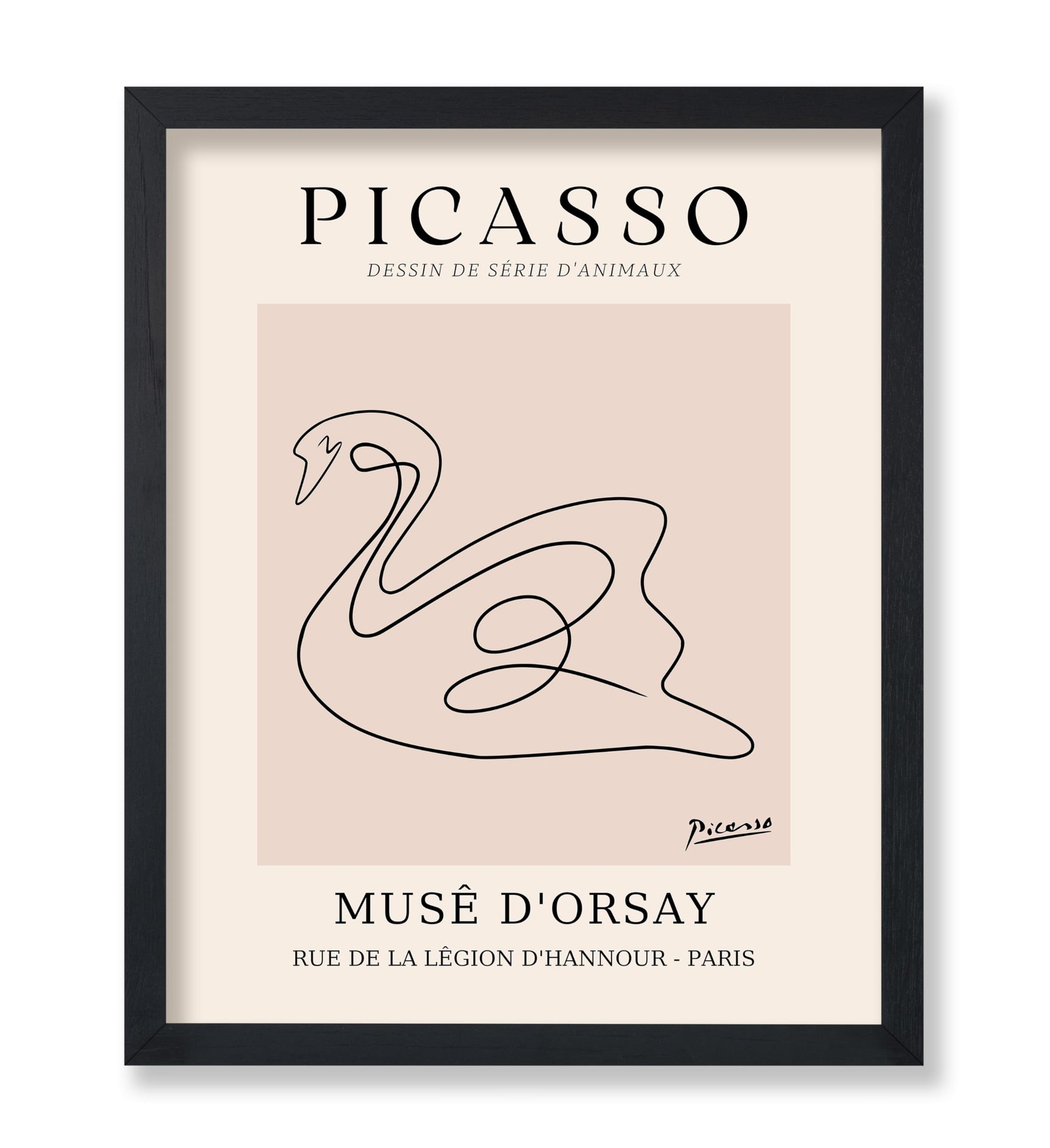 Picasso - One Line Swan Drawing